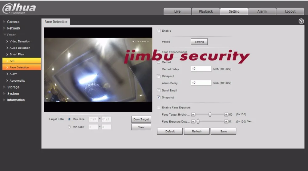 Perfect Dahua 8MP IP camera IPC-HDBW5831E-ZE WDR Network h.265  IR50m PoE+ 2.7mm ~12mm motorized lens IK10 Micro SD memory 128GB IVS 22