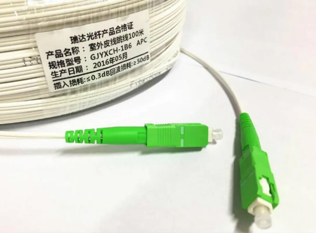 

SC to SC single core cable FTTH optical fiber Indoor/Outdoor with self-supporting network cable 20m/30m/40m/50m/80m/100m SC/APC