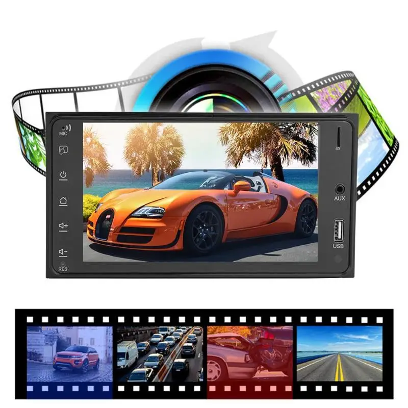 Excellent VODOOL 2 Din 7" Android Car Stereo Audio Video MP5 Player Bluetooth WiFi FM AM Radio GPS Navigation Navigator For Toyota Corolla 5