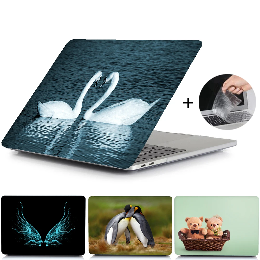 Чехол для ноутбука Cartton для MacBook Air Pro retina 11 12 13 15 13,3 дюймов новая сенсорная панель для Mac book Touch ID 13 A1932 чехол