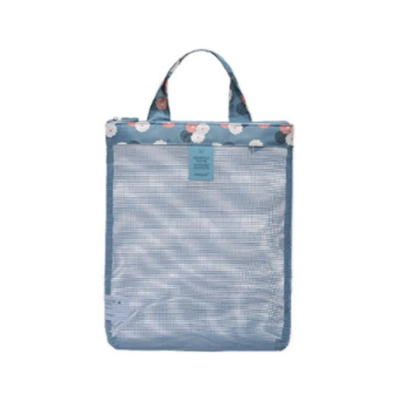 Summer swimming portable beach bag small 4-color grid swimsuit  storage bag wash bag sports portable shoulder bag Vacation trip