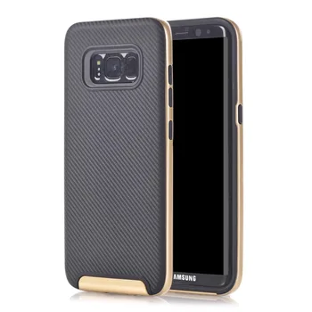 

50pcs/lot free shipping carbon fibre TPU+PC Frame cover Case For Samsung S8/S8 Plus/A5 2017/J3 2017/J2 Prime/J5 Prime/J7 Prime