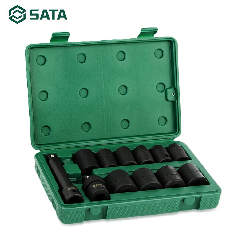 SATA 12 шт. 5 мм пневматическая втулка Метрическая флейта 7/16 дюйма 1/2 9/16 5/8 11/16 3/4 09008