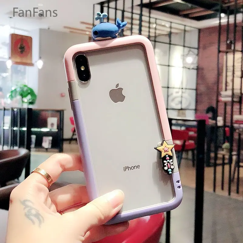 FanFans iphoneXR милый мультфильм мобильный телефон оболочки 87 плюс бампер для мобильного телефона XS MAX Все включено анти-осень