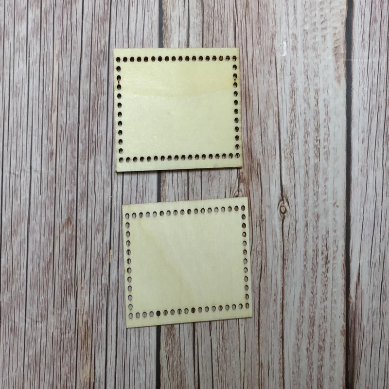 Набор из 20 незавершенных деревянных прямоугольников 7x5 см принадлежности для рукоделия вышивка крестиком