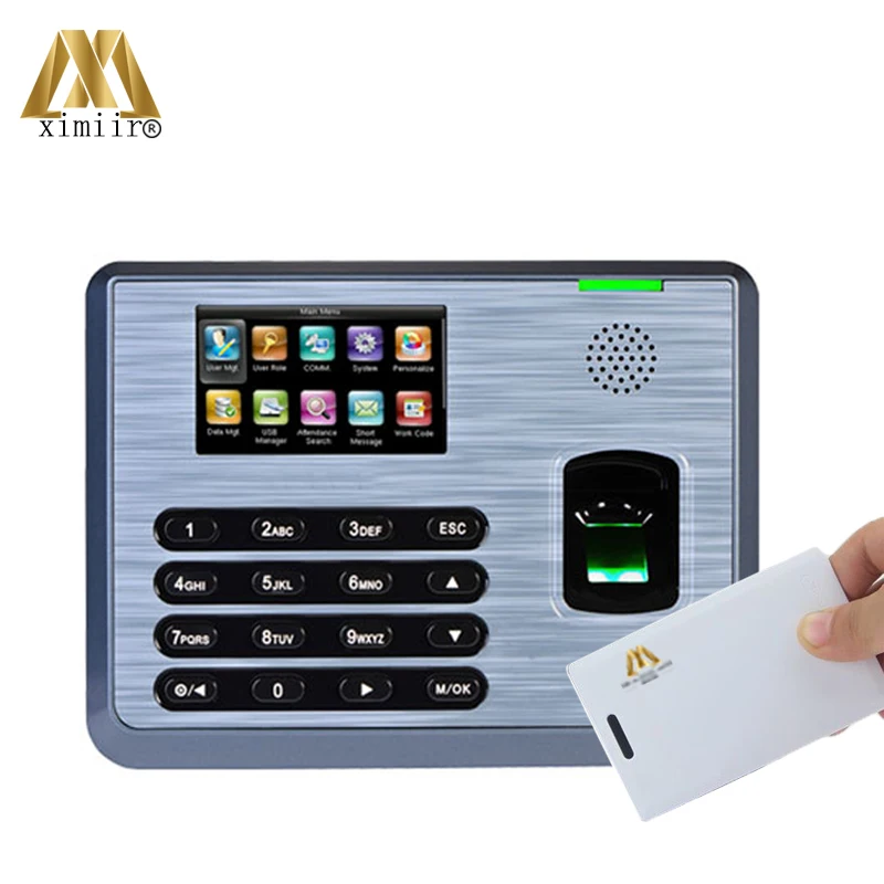 

Hot sale good quality linux system TX628 3000 fingerprint capacity TCP/IP fingerprint time attendance with IC card reader