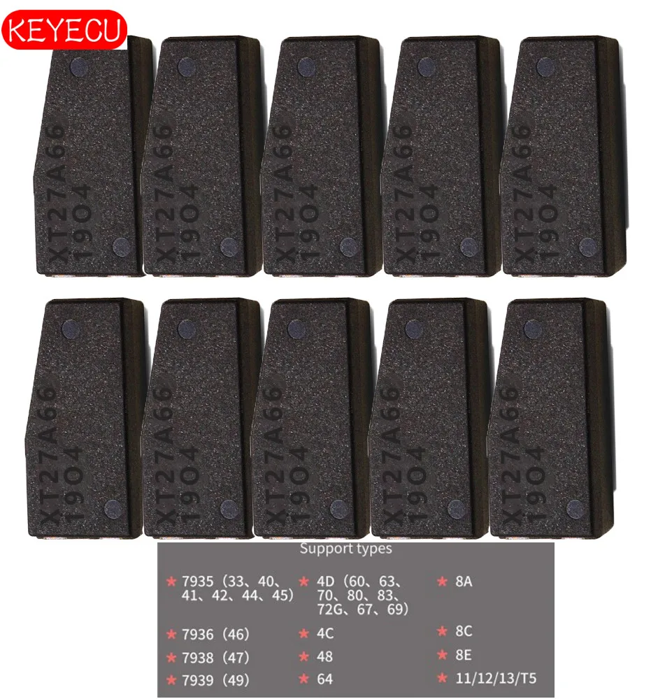 Keyecu 50 шт./лот VVDI чип суперрежима/XT27A66 автомобильный Противоугонный 4C 4D 44 46 47 48 49 8A 8C