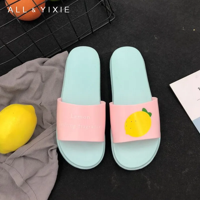 Все YIXIE/2019 г. женские шлепанцы модные летние милые повседневные пляжные без