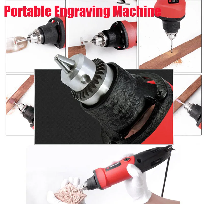 

Mini micro portable handheld compact engraving machine Multifunctional   speed electric polishing mill jade engraving machine gr