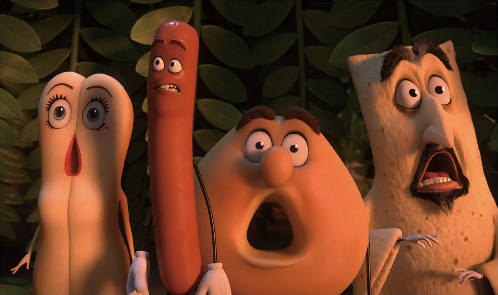 Бесплатная shipping23.6 &quot X40 дюймовый горячая распродажа sausage_party_still_2016 фильм плакат