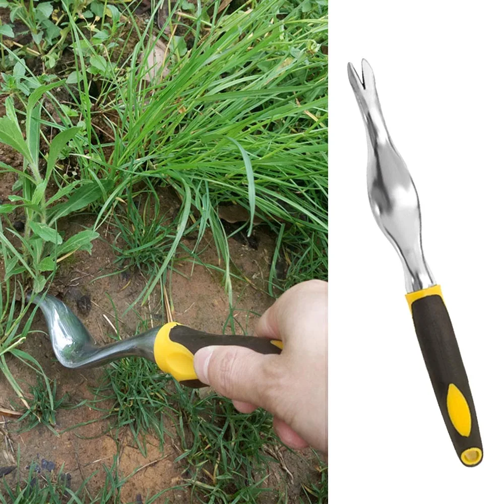 Behokic Aluminum Alloy Hand Weeder Weeding Remover Lawn Garden Tools w/ Ergonomic Handle Bonsai