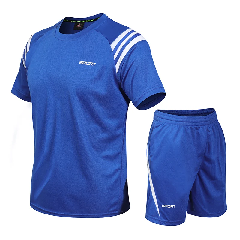 

Plus size 6xl 7xl men Sport sets Sports Suit Men's Running Fitness Suit Quick-drying Short-sleeved Shorts Sportswear Two-piece