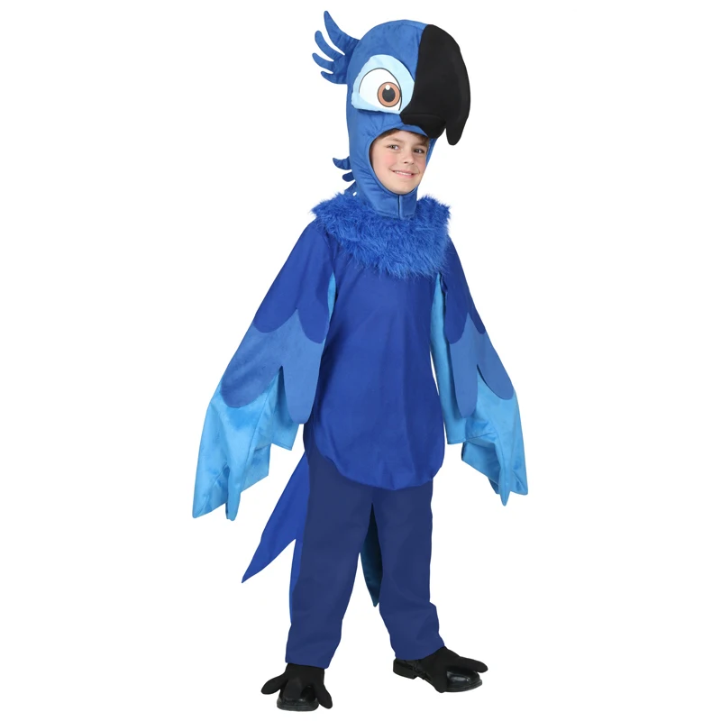 Детский костюм для косплея ограниченная серия Rio Blu Parrot Bird Animal Хэллоуина|cosplay