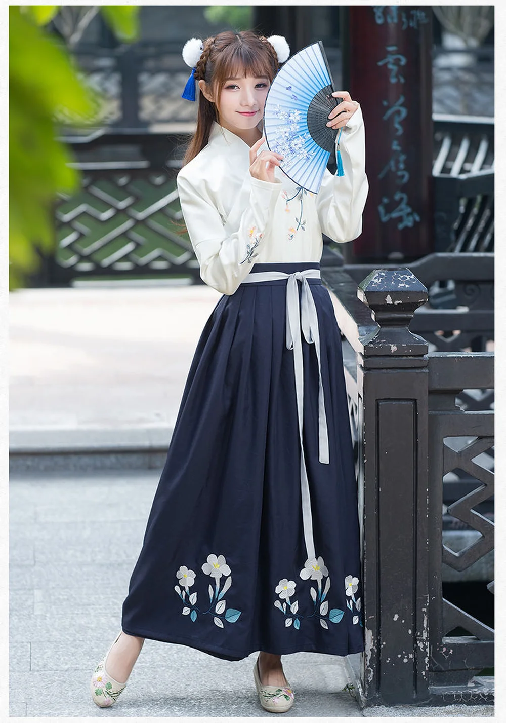 

Chinese Ancient Traditional Hanfu Women Fusion Modern Hanbok Tang Dynasty Consum Costume