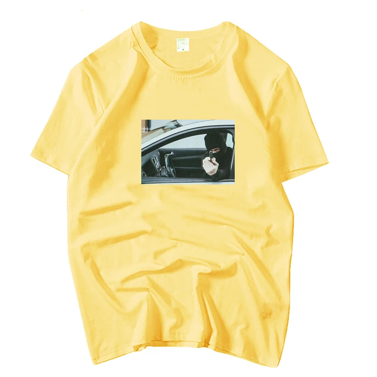 

New arrival fashion printing o neck t shirt for summer men women kpop exo chanyeol concert same short sleeve t-shirt 5 colors