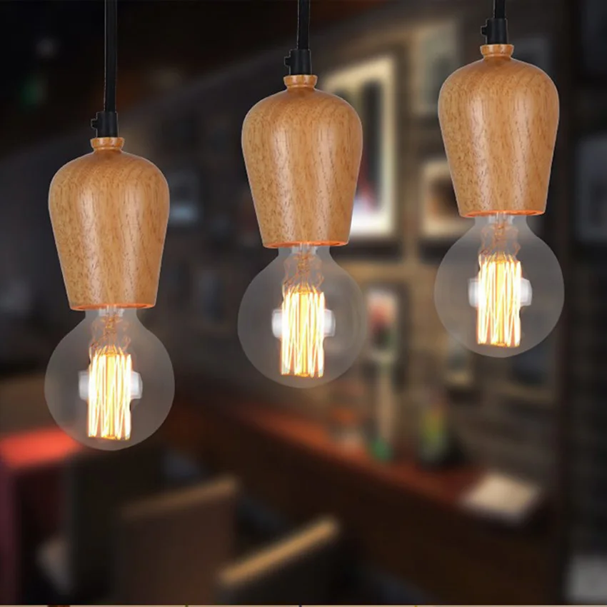 Wooden Pendant Light-7