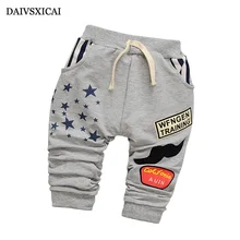 Daivsxicai/весенние штаны для новорожденных мальчиков милые штаны для маленьких мальчиков с героями мультфильмов брендовые хлопковые осенние детские штаны одежда для малышей от 7 до 24 месяцев