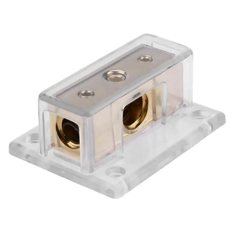 1х 1/0AWG до 2x4AWG автомобильный аудио Мощность/заземляющий кабель сплиттер
