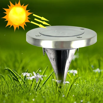

BORUIT Solar Powered 3 Led IP65 Waterproof Buried Light solar landscape Lighting Underground Light lamp Outdoor
