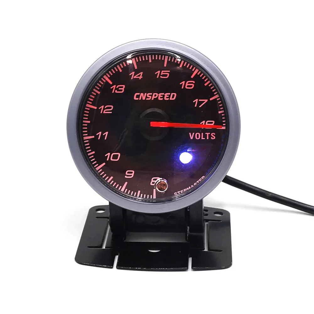 Вольтметр CNSPEED для автомобиля 60 мм 8 18 в измеритель напряжения черная поверхность
