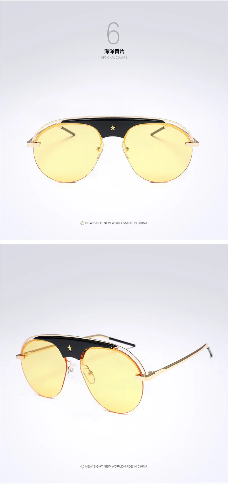 Новинка, модные мужские и женские солнцезащитные очки, уникальный дизайн в металлической оправе, повседневные, простые, зеркальные, Uv400, Прямая поставка