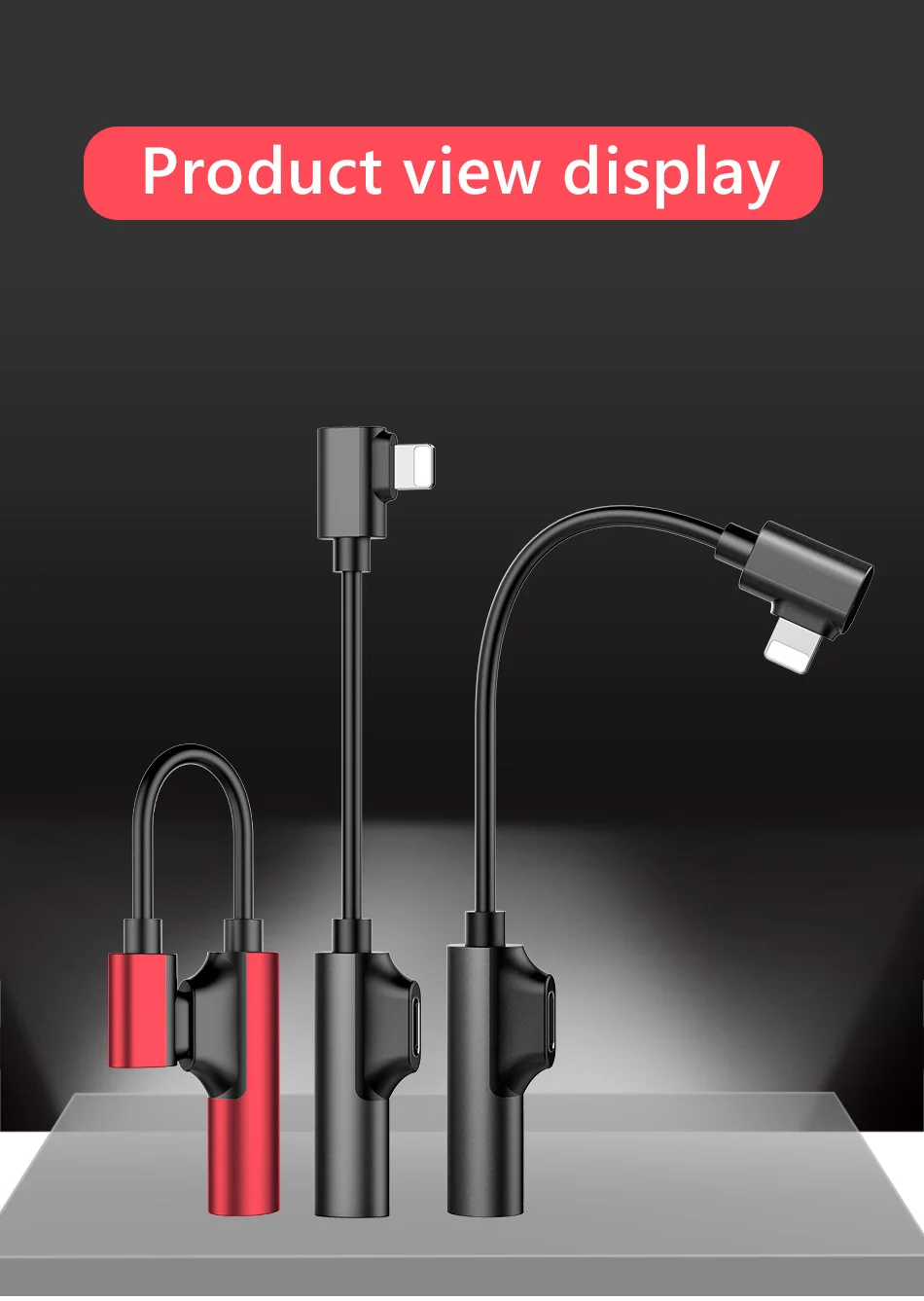 !ACCEZZ 2 IN 1 Lighting Charging Listening Adapter For iphone X 8 7 Plus XS MAX XR Audio 3.5mm Jack Connerter AUX Splitter Cable (10)