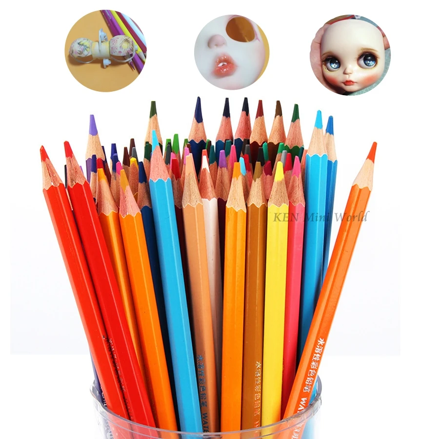 1/3 1/4 1/6 куклы blyth меняют инструменты для макияжа 12 цветов цветной карандаш для кукол макияж глаза губы щеки куклы аксессуары
