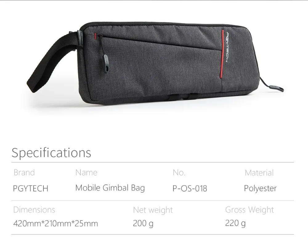 PGYTECH сумка для DJI OSMO Mobile 3 2 Портативная сумка-чехол для Zhiyun Smooth 4 Q 3 Сумка водонепроницаемая Feiyu смартфон Gimble
