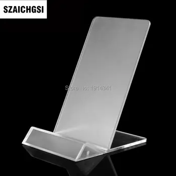 

SZAICHGSI Acrylic Cell phone mobile phone Display Stands Holder stand for 5.5inch iphone samsung galaxy wholesale 100pcs/lot