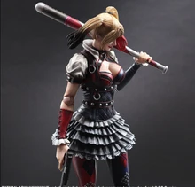 Play Arts Kai Harley Quinn Action Figures PVC Toys 260mm Anime Movie Batman Playarts Kai Collectible Model Toy Suicide Squad