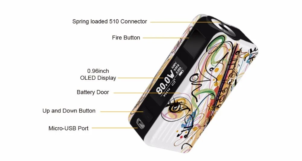 2018 newest aspire mod Original Aspire Puxos mod support 217002070018650 Battery Vaporizador E Cigarette box mod 01 (6)