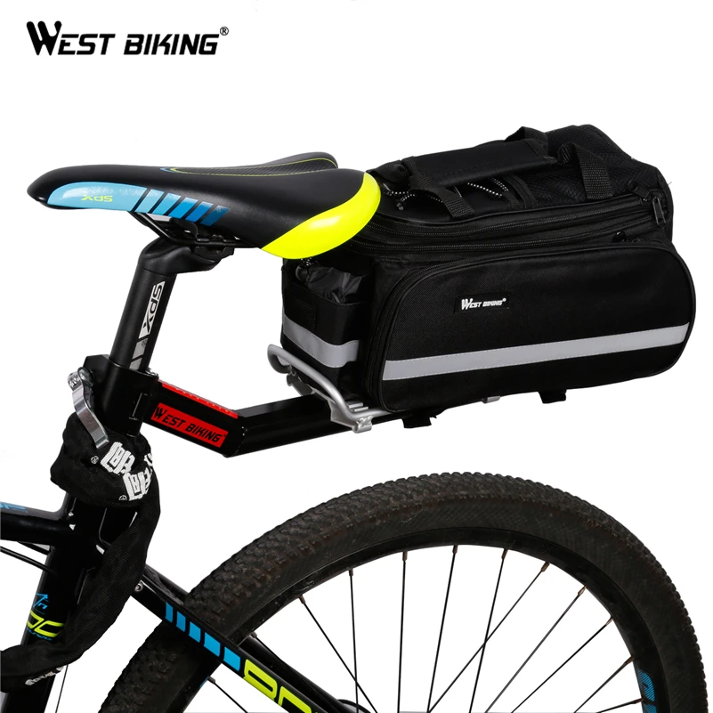Bike Bicycle Luggage Carrier Rear Racks Reflector Shelf Cycling Seat Bag Stand