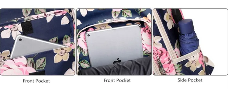 FengDong, корейский стиль, женский рюкзак с цветочным рисунком, школьные сумки с цветами для девочек, детский винтажный школьный рюкзак с принтом, Детский рюкзак для книг