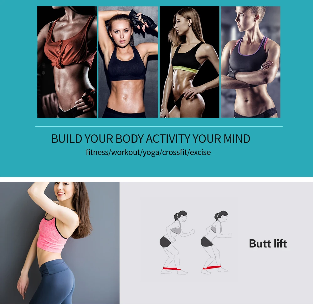 TPR Resistance Bands Rubber Band Workout Fitness Gym Equipment Rubber Loops Yoga Gym Strength Training Athletic Elastic Bands