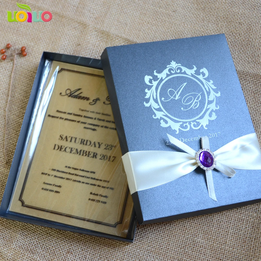 Acrylic Undangan Pernikahan Laser Cut Kustom Susunan Kata Undangan Pernikahan Kartu Dengan Kotak Invitation Card Laser Cut Customcard Card Aliexpress