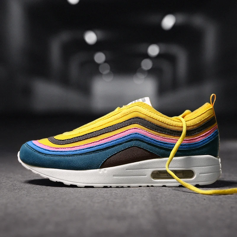 Athletic Men Shoes Yellow Black Walking Jogging Shoes Men Air Cushion Design Male Trainers Running Comfortable Designer Shoes Athletic Men Shoes Yellow Black Walking Jogging Shoes Men Air Cushion Design Male Trainers Running Comfortable Designer Shoes