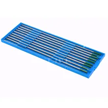10 шт. 3/3" x 6" чистый вольфрамовый зеленый WP TIG сварочный вольфрамовый электрод с чехлом