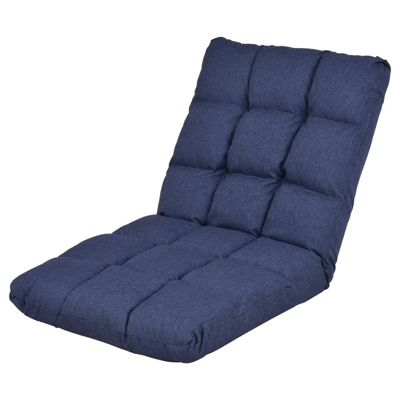 Modern 14-Position Adjustable Cushioned Floor Gaming Sofa Chair Bedroom Living Room Furniture HW561