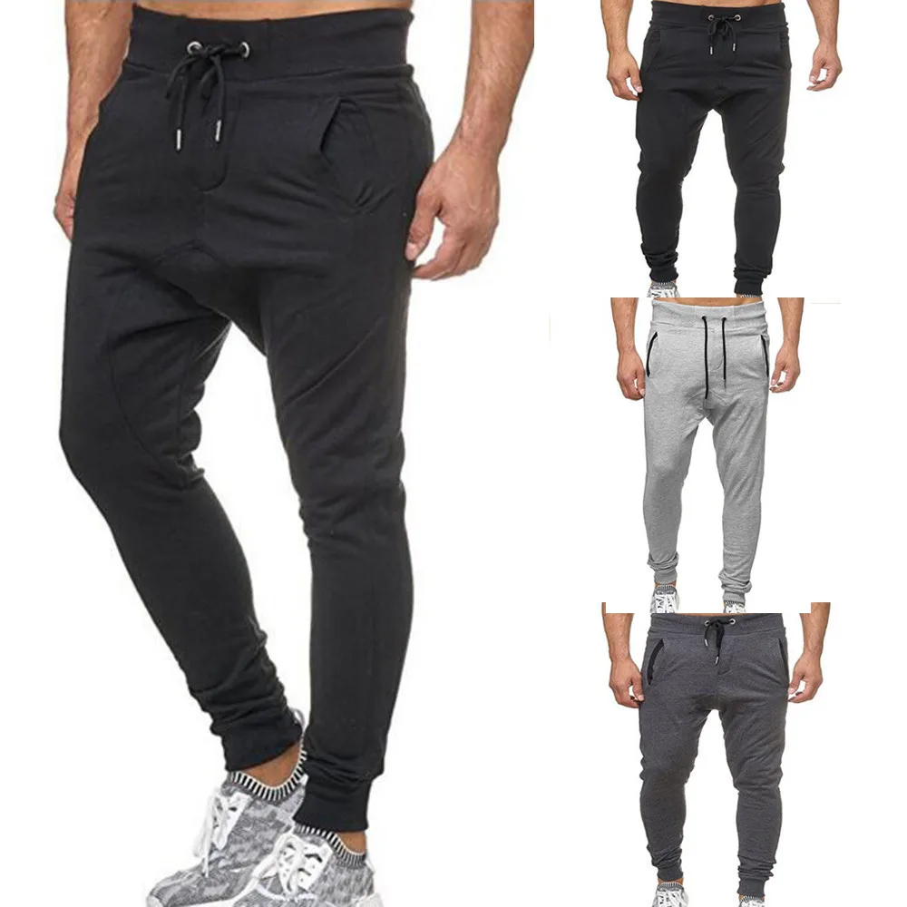 

2019 new Fashion Men's Sport Jogging Fitness Pant Casual Loose Sweatpants Drawstring Pant3.22