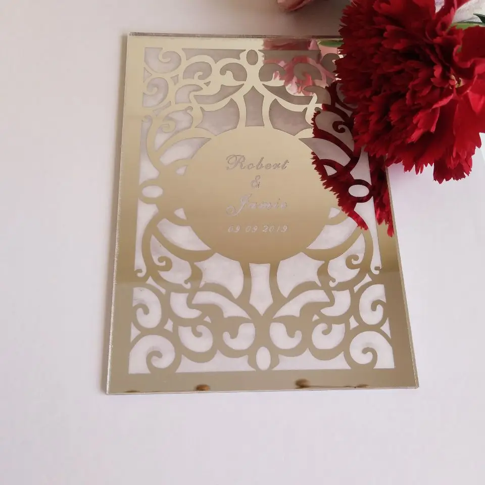 Персонализированные зеркальные гравировкой Свадебная книга для подписей посетителей, свадебные проверьте в книгах вечерние Декор