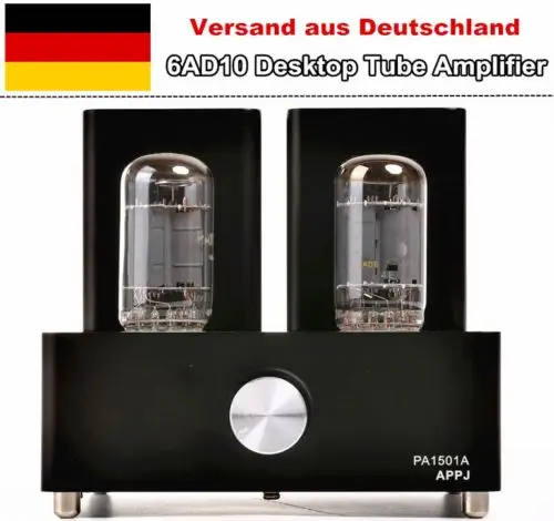 

APPJ PA1501A 6AD10 Mini Valve Tube Amplifier Audio Hifi Stereo 2.0 Desktop Power Amp