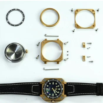 

New Men Bronze Automatic Watch 200m Water Resistance Sapphire Automatic Movement San Martin Mechanical Watch Wristwatch for male