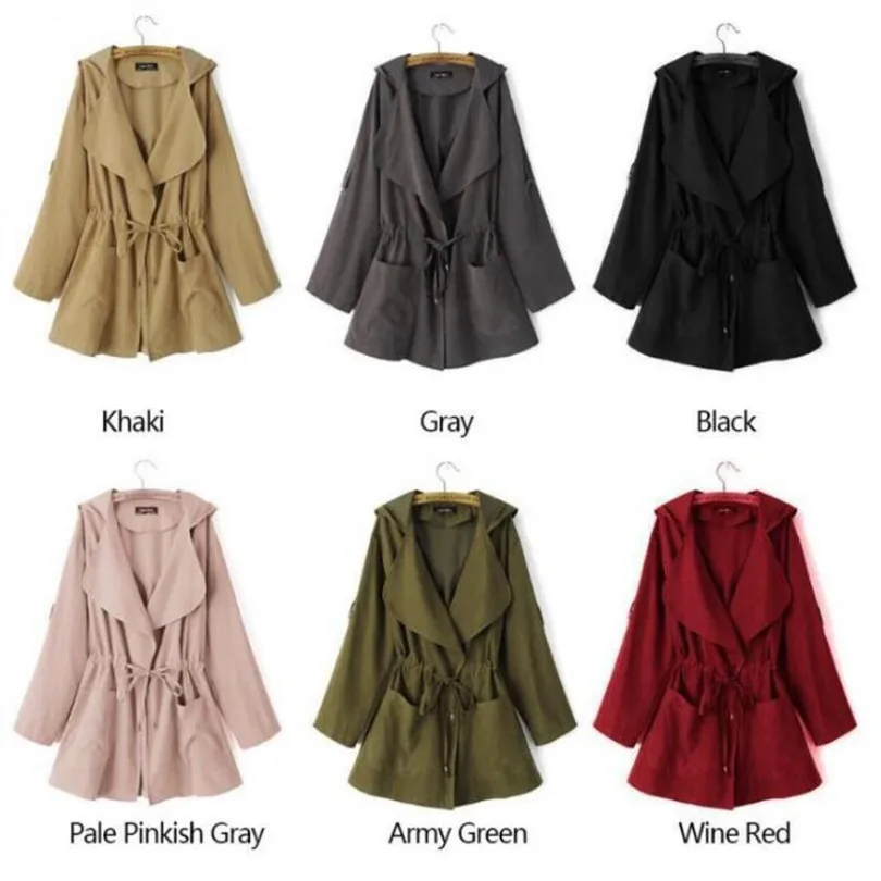 Finest  VISNXGI Spring Autumn Jacket Long Jackets And Coats Female Coat Casual Army Green Bomber Jacket Wom