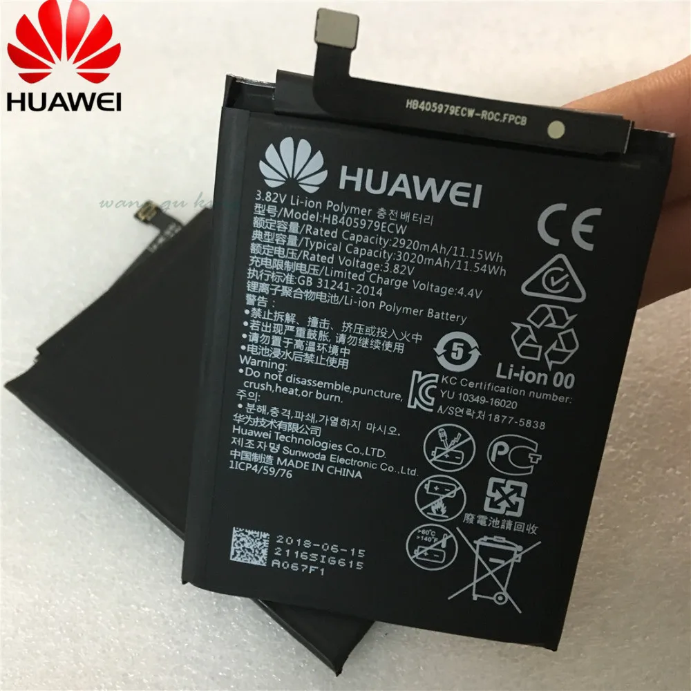 

HB405979ECW Battery For Huawei Nova CAZ-AL10 CAZ-TL00 Enjoy 6S Honor 6c Y6 PRO 2017 Y5 2017 p9 lite mini Batterie 3020mAh
