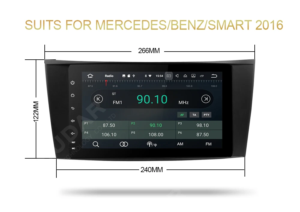 Perfect Isudar Car Multimedia Player dvd automotivo Android 8.0 For Mercedes/Benz/W211/E200/E220/E300 GPS Radio Bluetooth USB DVR DAB 6