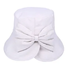 Женская летняя пляжная шляпа с полями из хлопка, красивая пляжная шляпа для девочек, Солнцезащитная Складная сексуальная пляжная шляпа из хлопка 40J5