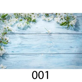 

Wood Floor Photography Backdrops Newborns Spring Photo Background Wooden Board Flower Backdrop Rustic Party Decoration Photocall