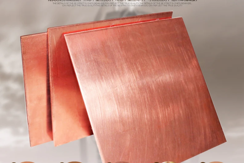 

Good Thermal Conductivity 100*150*1.0mm T2 Copper Plate Copper Sheet Red Conductive Copper Plate laser Processing Thermal Pad