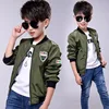 DIMUSI Spring Jackets for Boy Coat Army Green Bomber Jacket Boy's Windbreaker Autumn Jacket Patchwork Kids Children Jacket ► Photo 1/5
