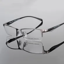 Ультра-светильник из чистого титана, деловые оправы для очков, мужские прозрачные очки, оптическая оправа для очков oculos de grau